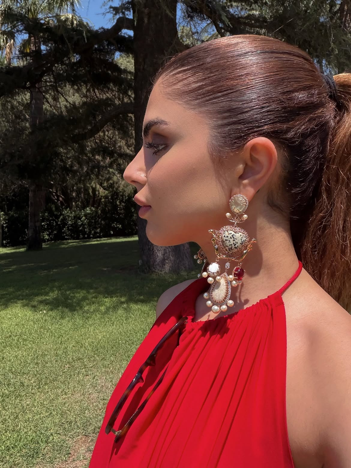 Muskan Chanana In The Wild Empress Statement Earrings