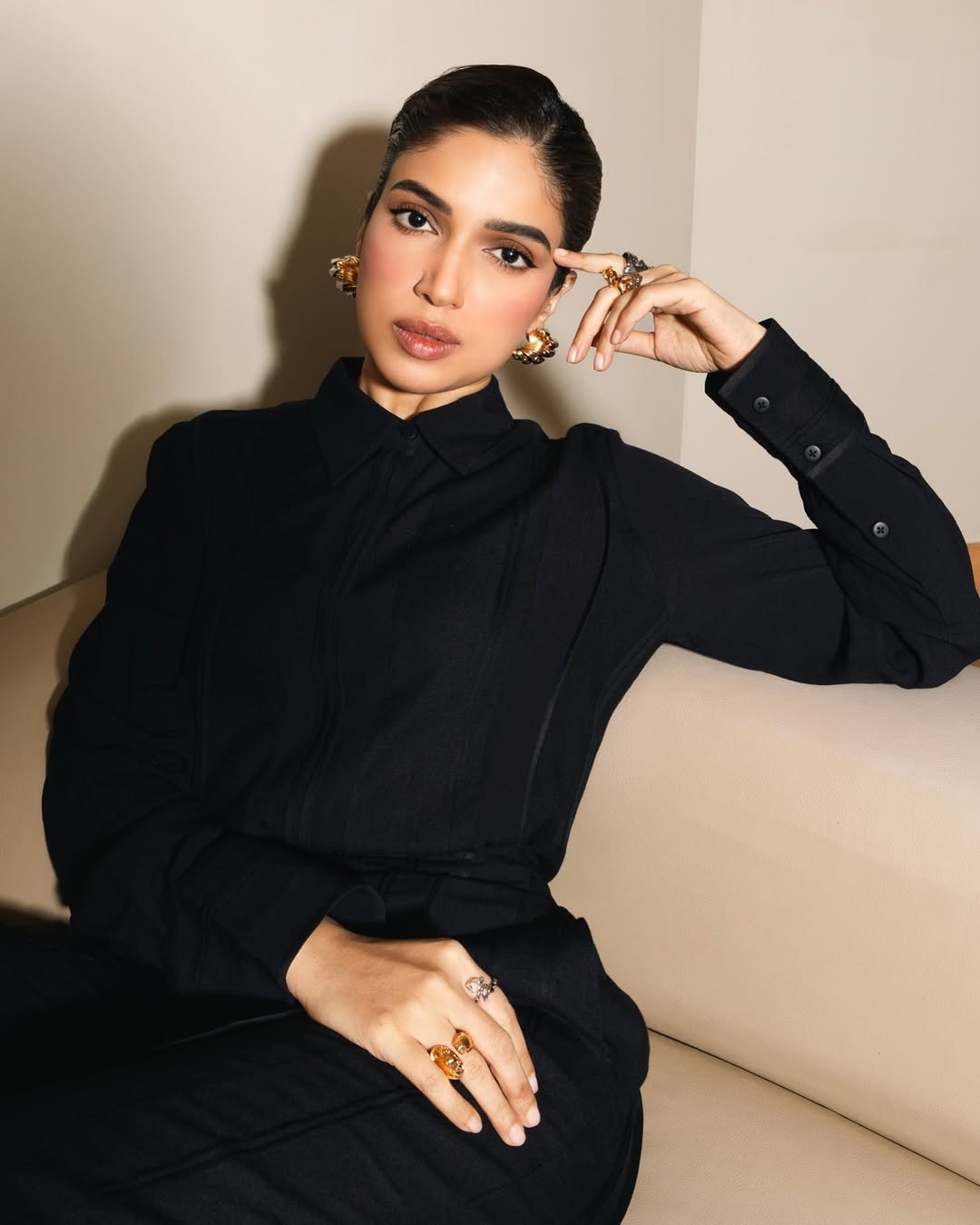 Bhumi Pednekar In Koko Conch Shell Earrings