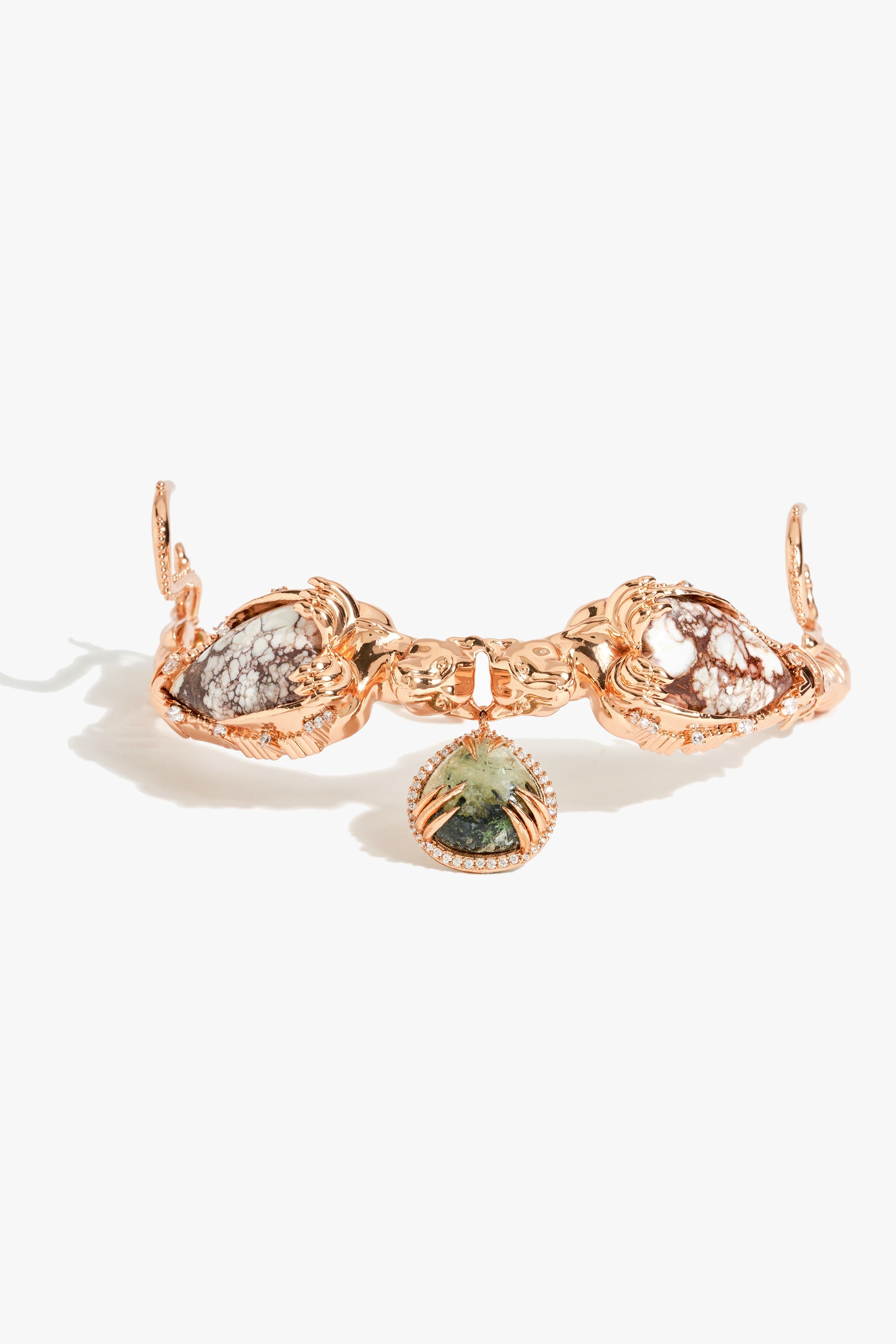 Leopard Temptress Choker in Wild-horse Jasper