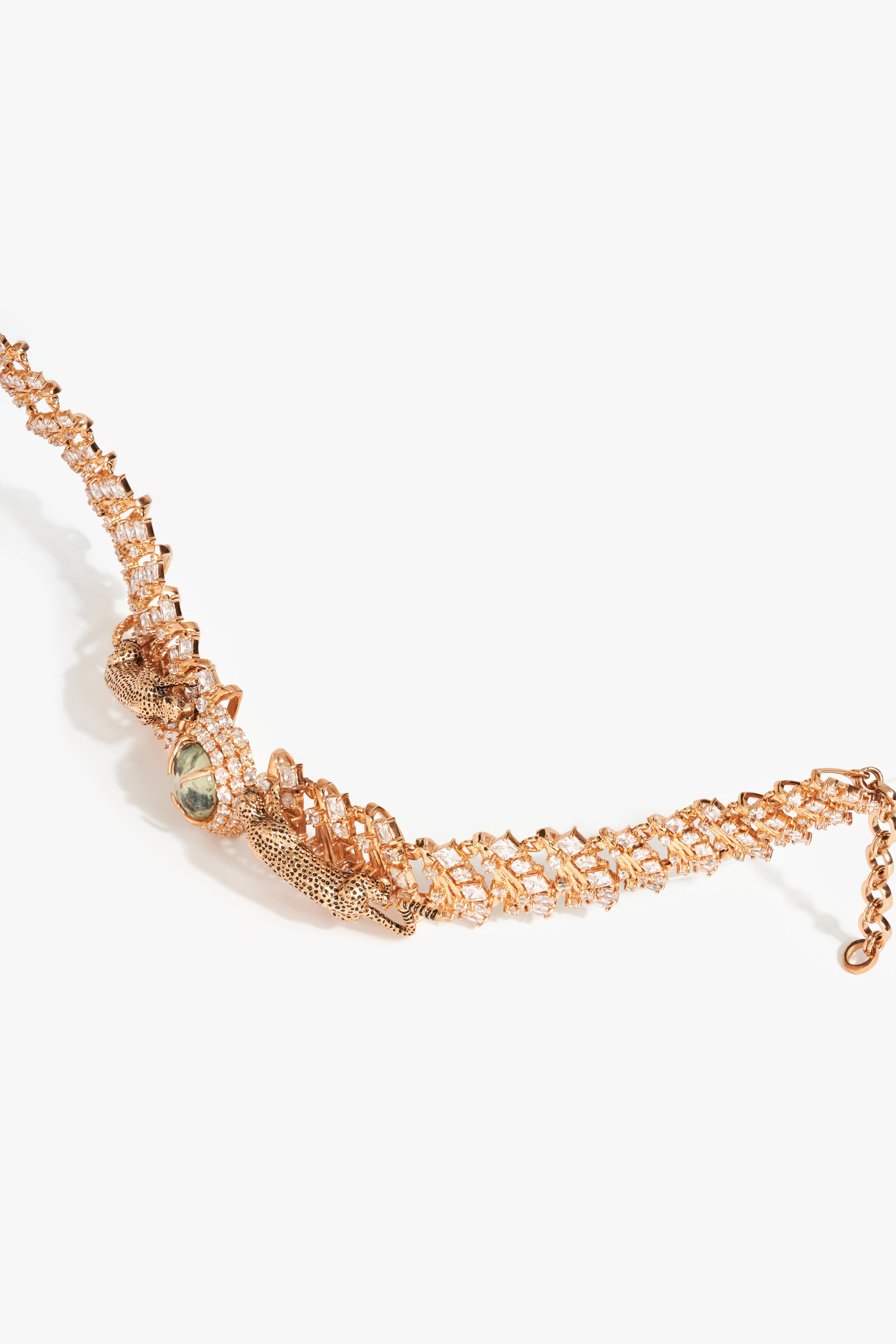 La Leopard Choker in Prehnite