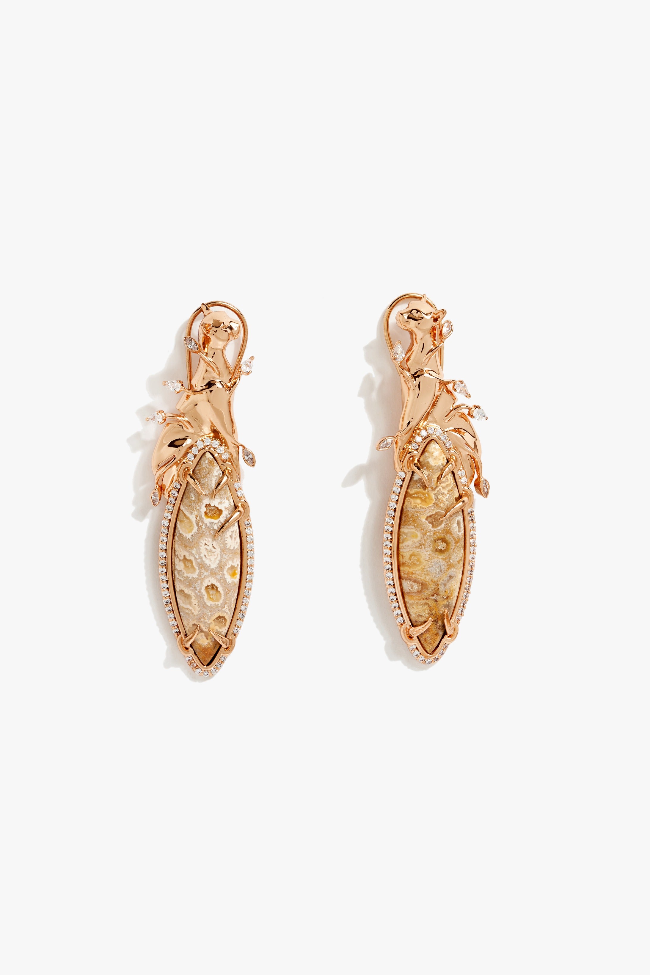 Wild Coral Majesty Earrings