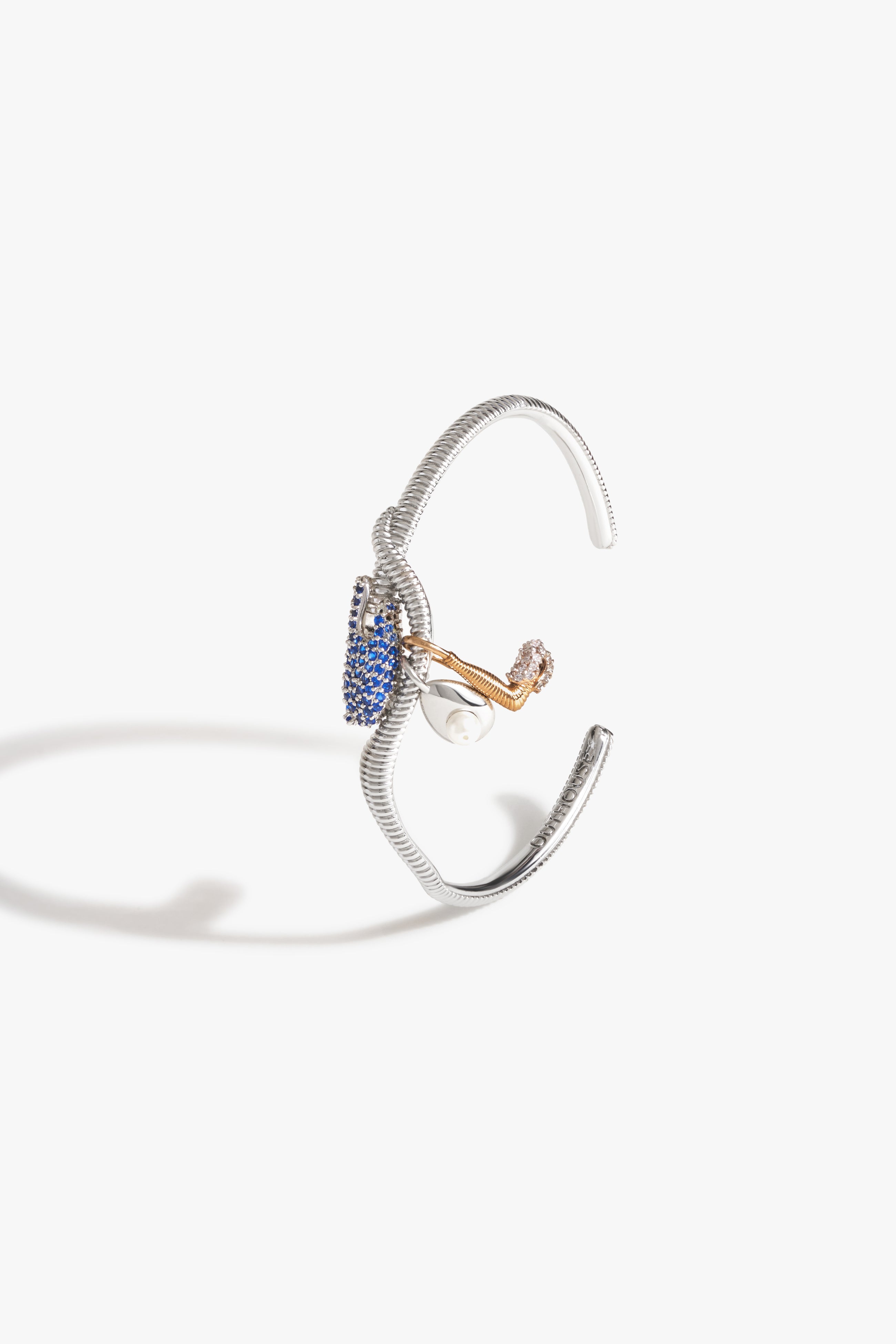 KOKO Alphabet Cuff in Blue Mist