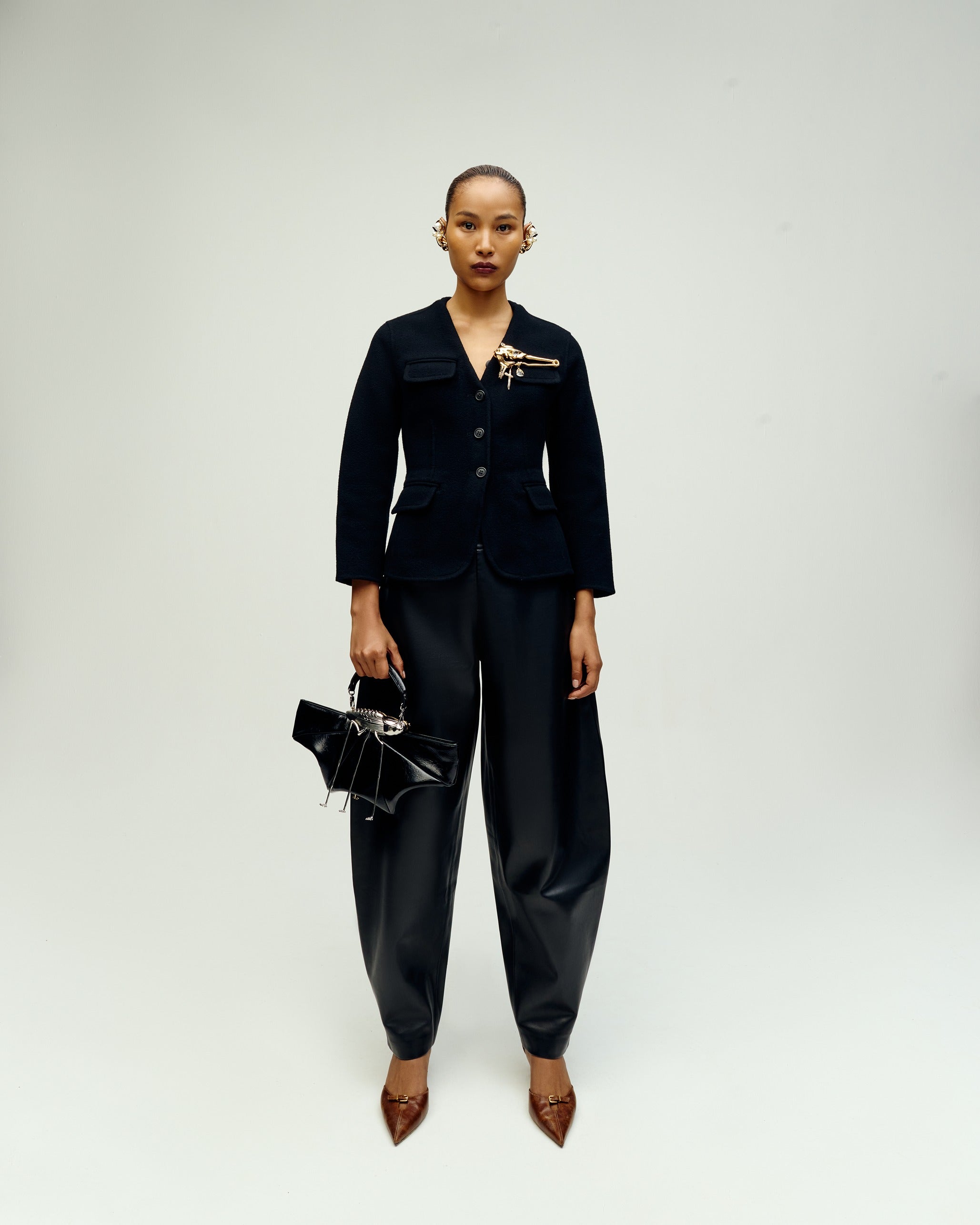 The Koko Runway Klutch in Cosmos Black