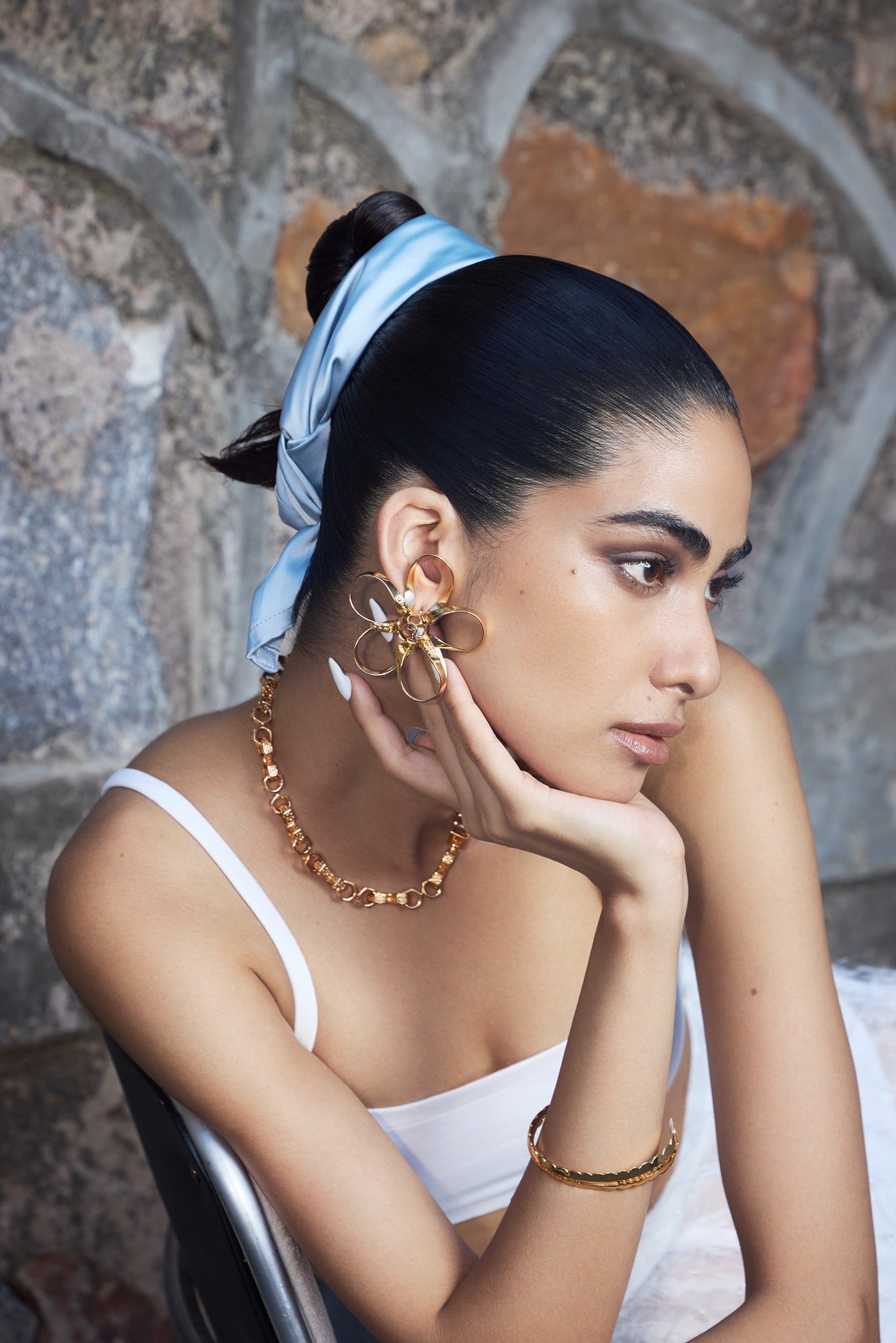 OH Poppi Lace Stud Earrings