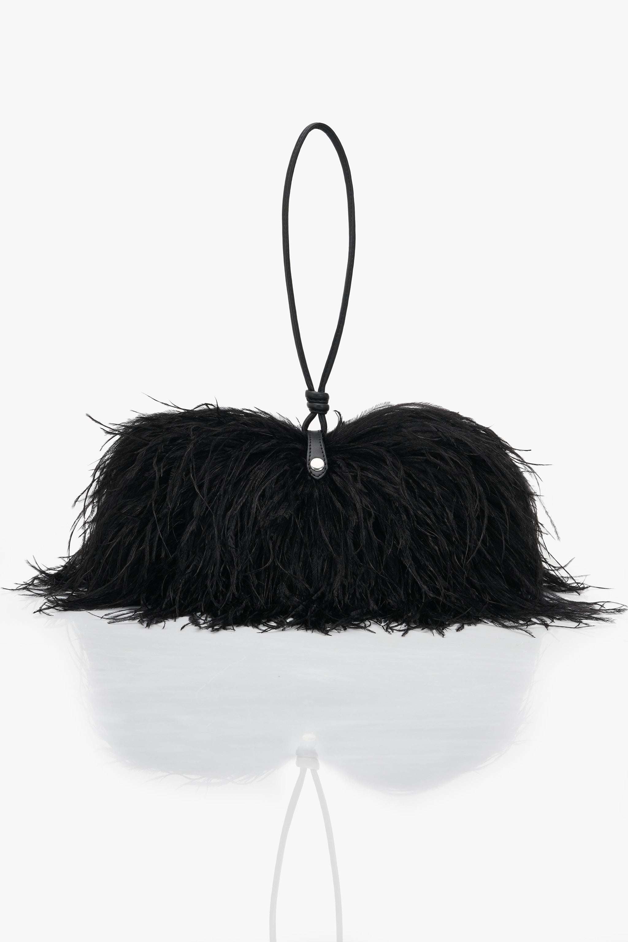 Feather Black Bag
