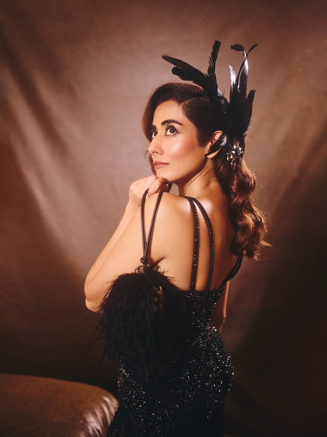 Jonita Gandhi In The Scarlet Minivet Handbag in Caviar Black