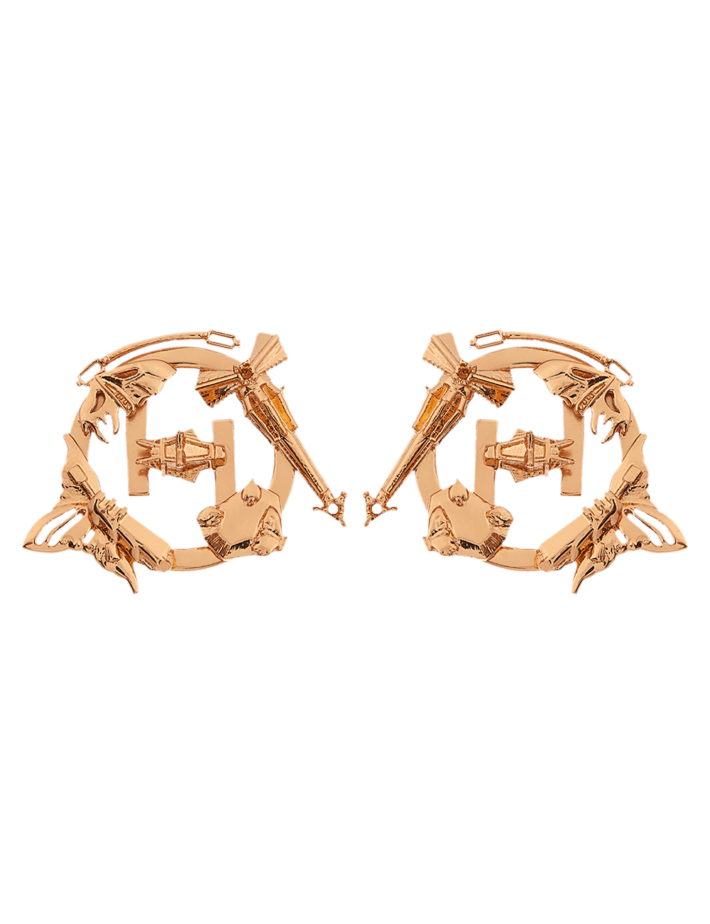 gold mini stud earrings