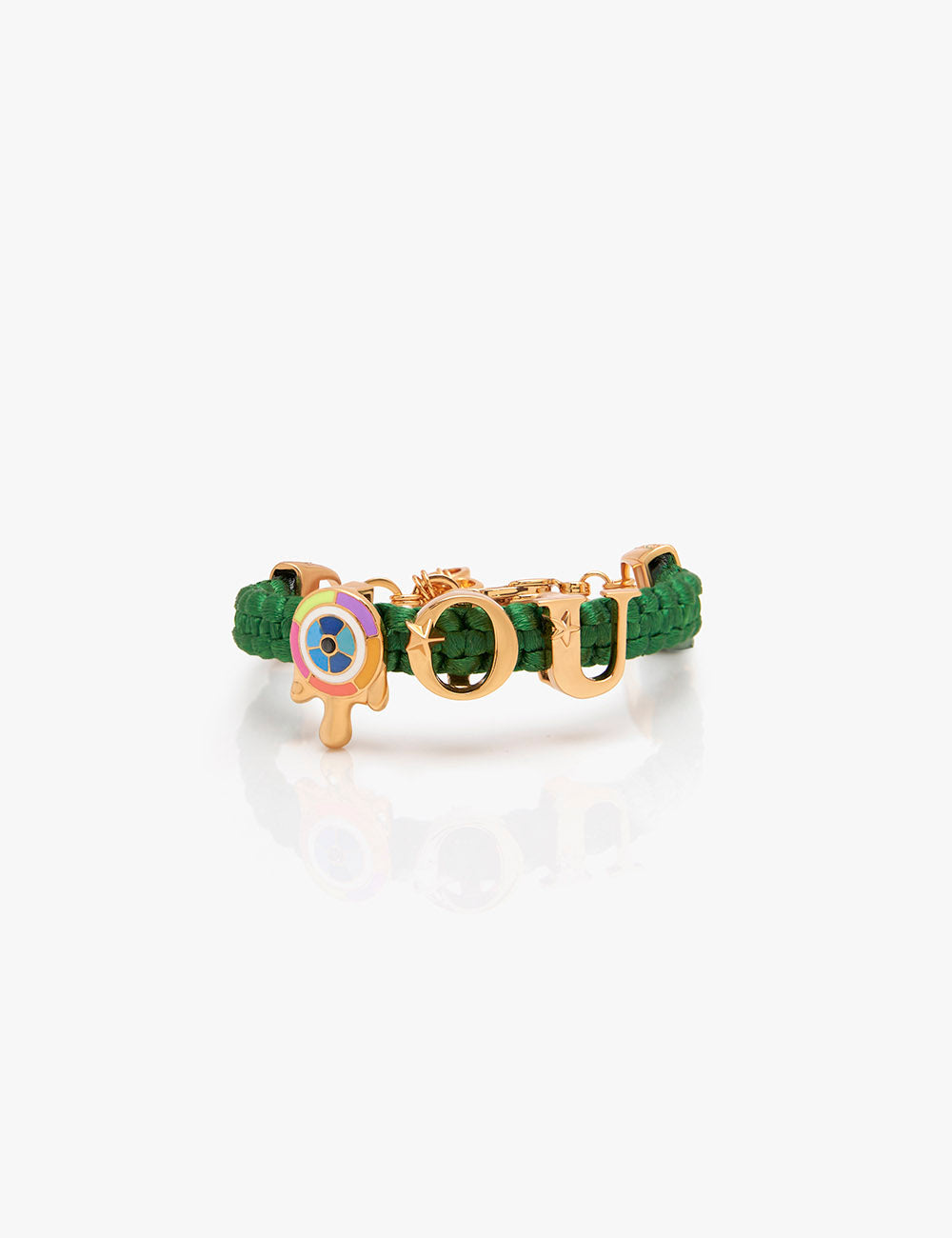 green evil eye bracelet