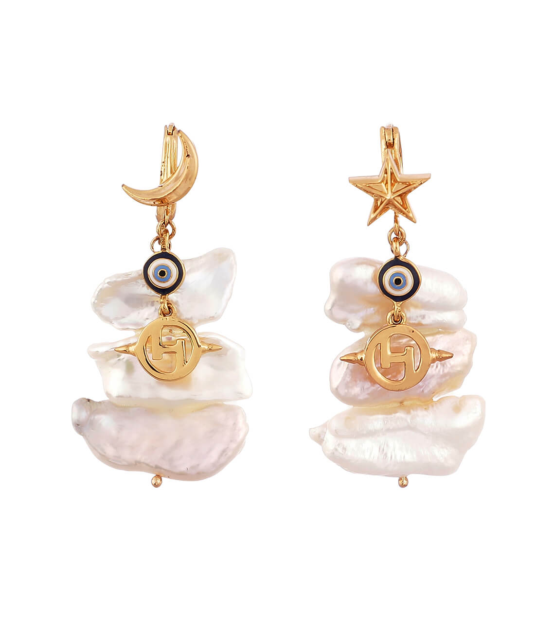 keshi pearl earrings