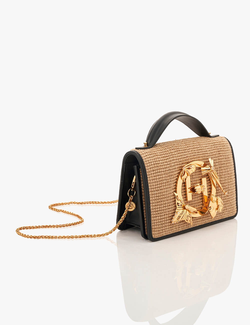 The Midi Disco Handbag in Jute