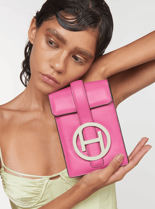 pink messenger bag