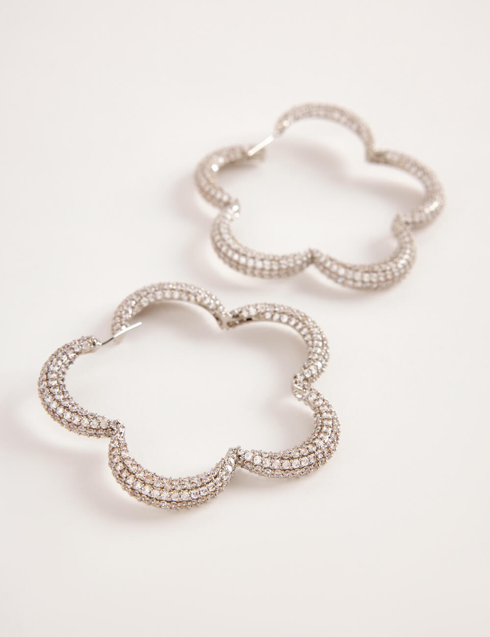 silver hoop earrings