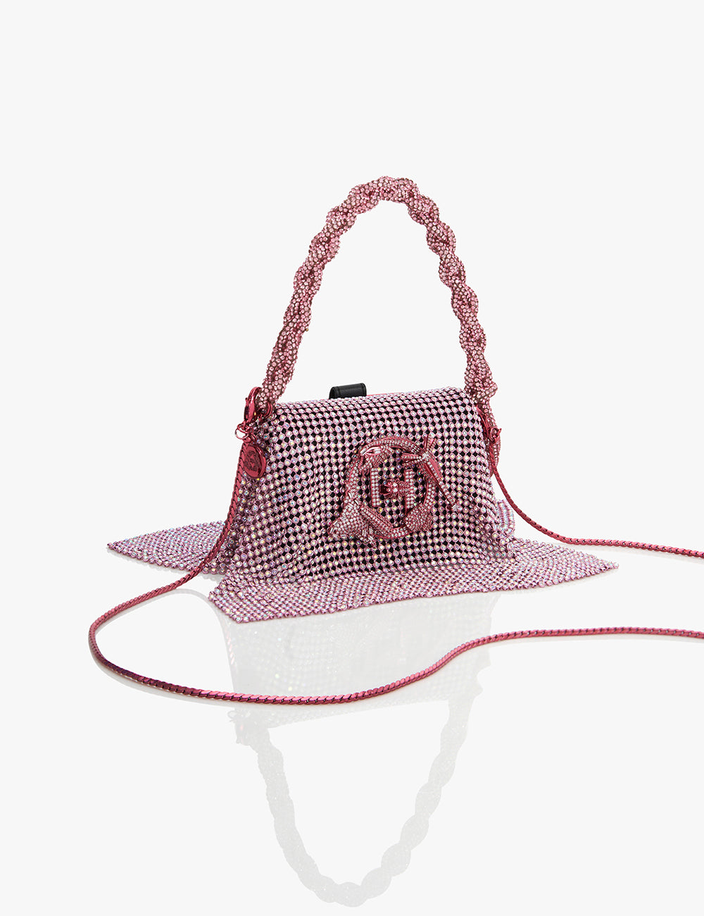 vegan leather pink bag