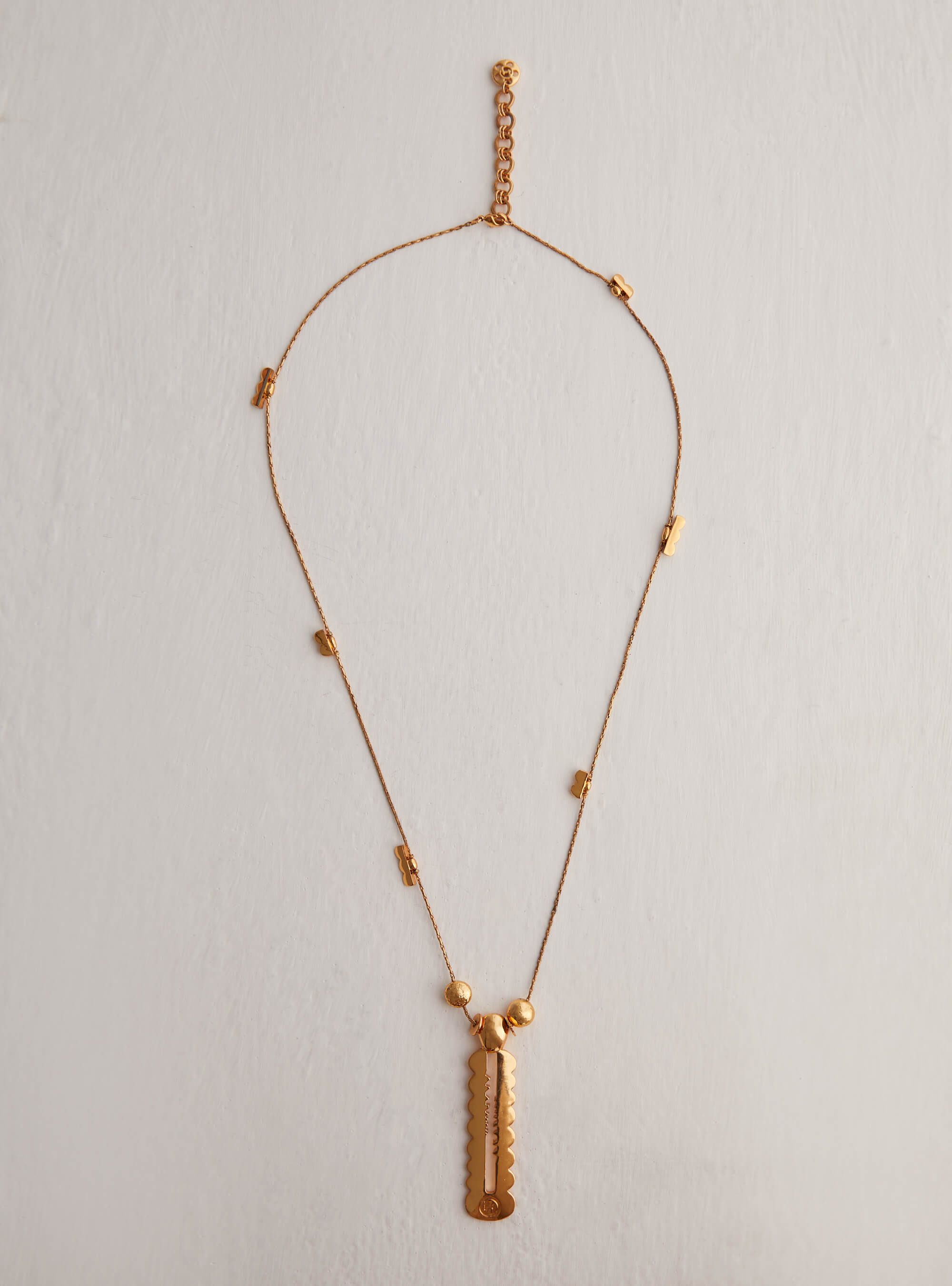 Gold Plated Blade Pendants by Outhouse