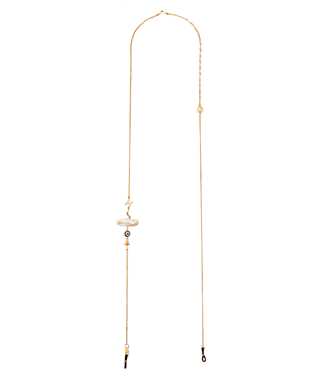 Gold plated optical eyeglasses chain