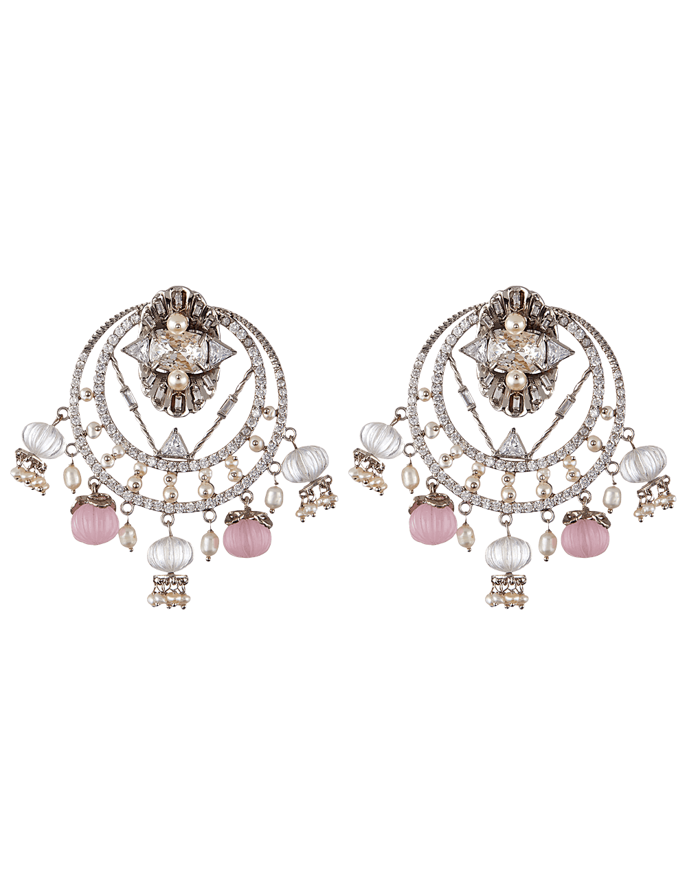 Indian wedding crystal earrings