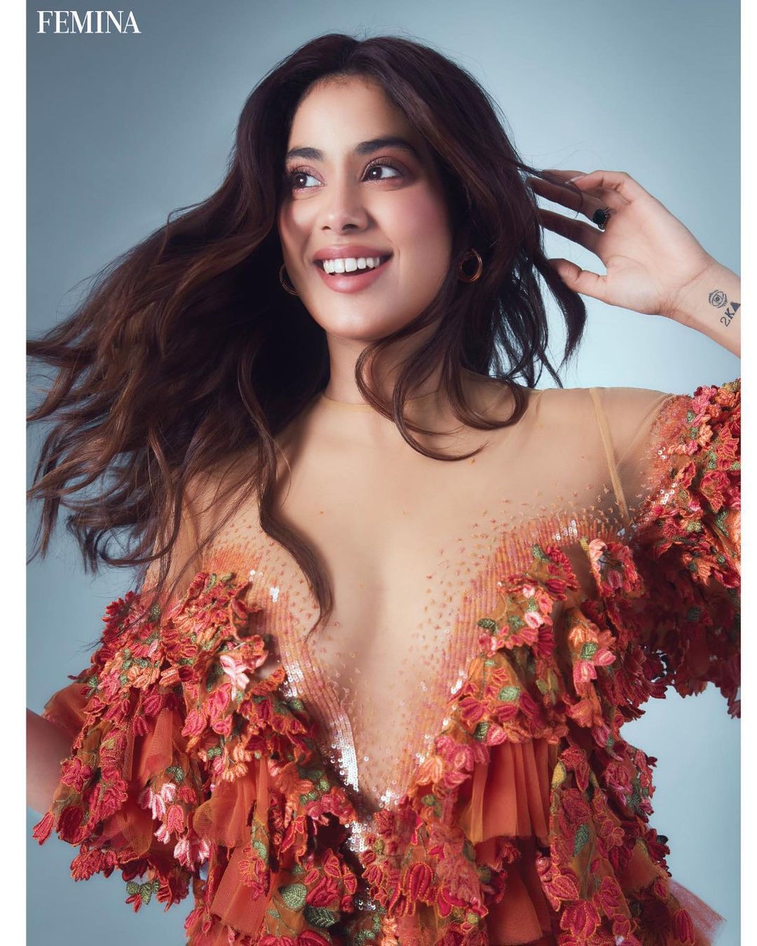 Janhvi Kapoor Gold Earrings