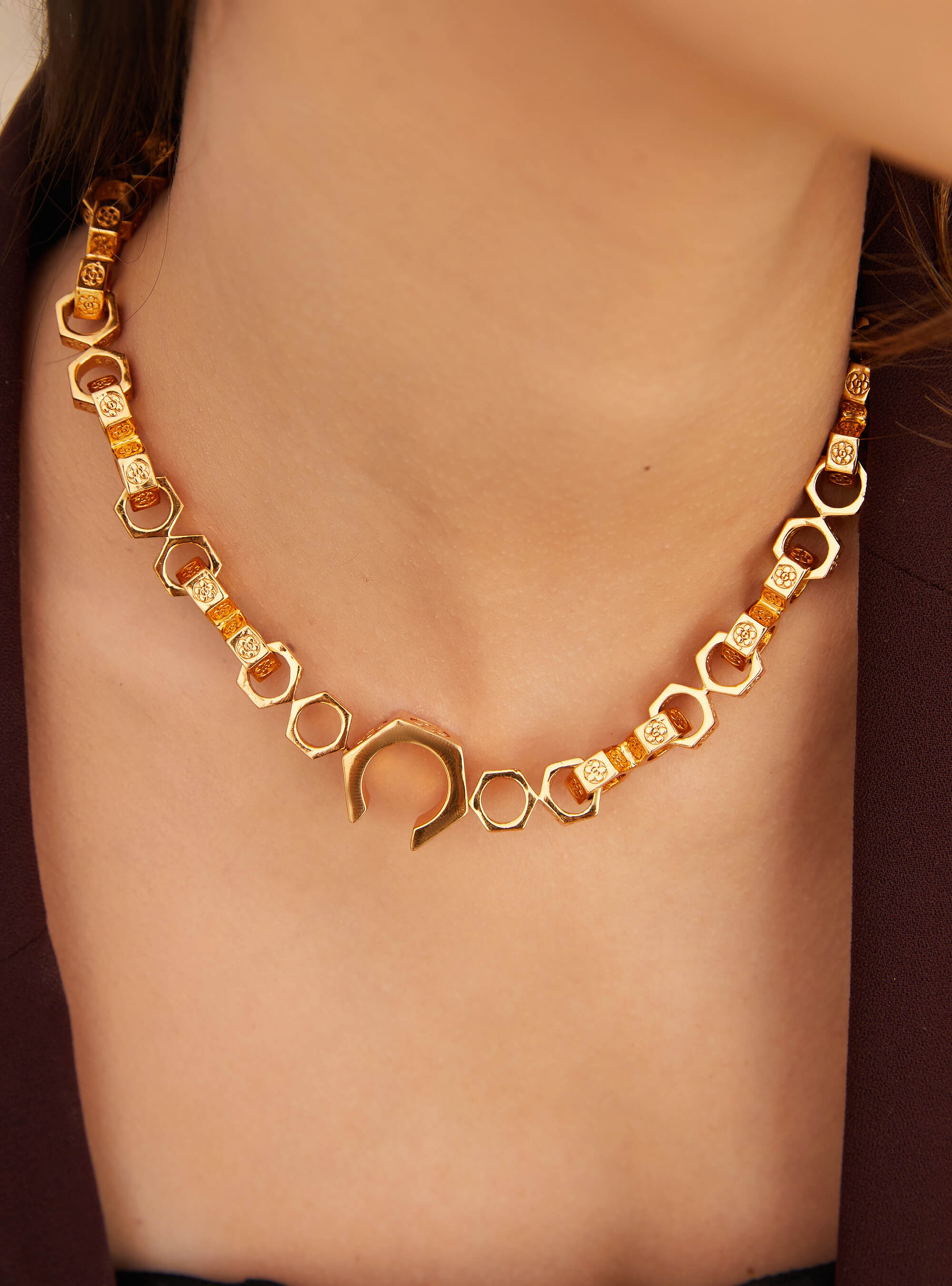 Link Necklaces In Gold