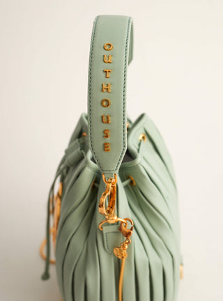 Luxury Macaron Green Bucket Bag