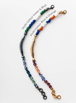 Designer Rakhi Bracelets in Multi-colour green blue & blue orange 