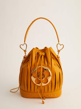 Outhouse Poppy Bucket Bag In Yellow