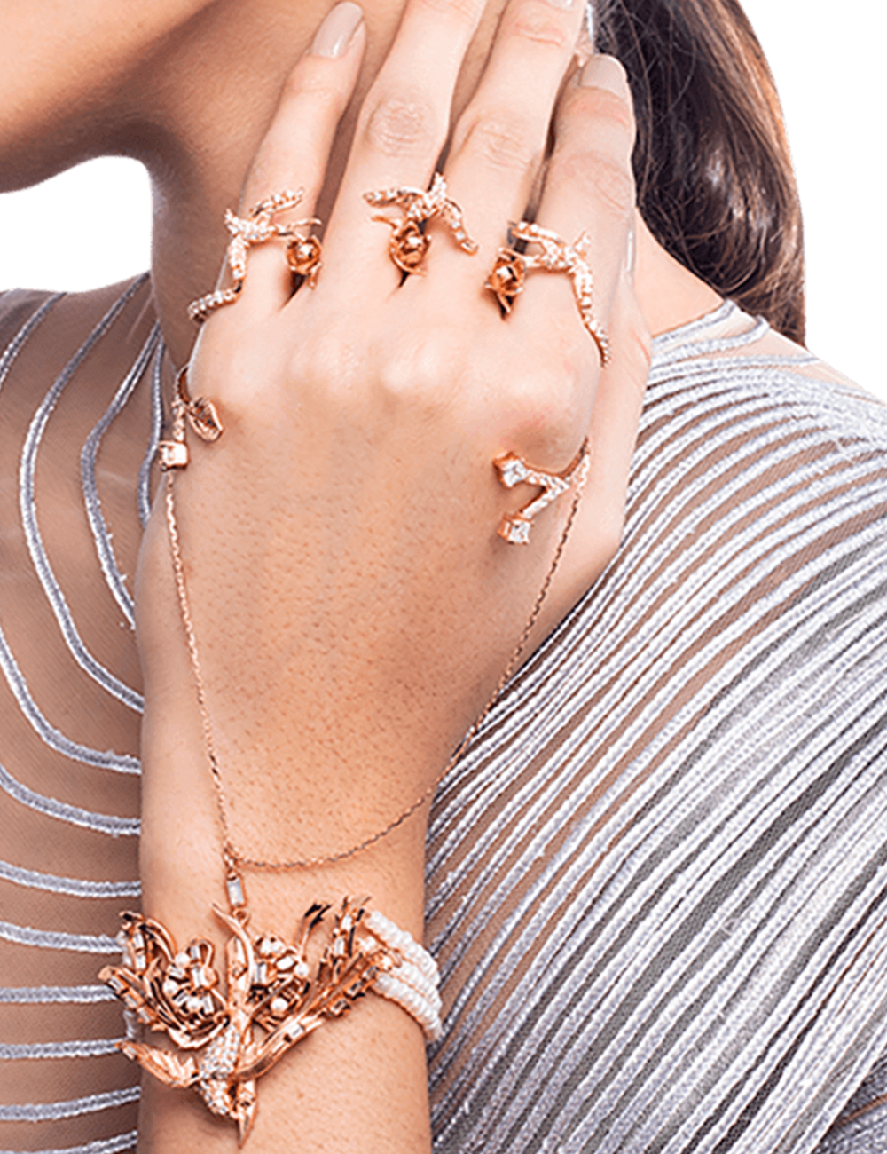 bridal Hand harness for wedding