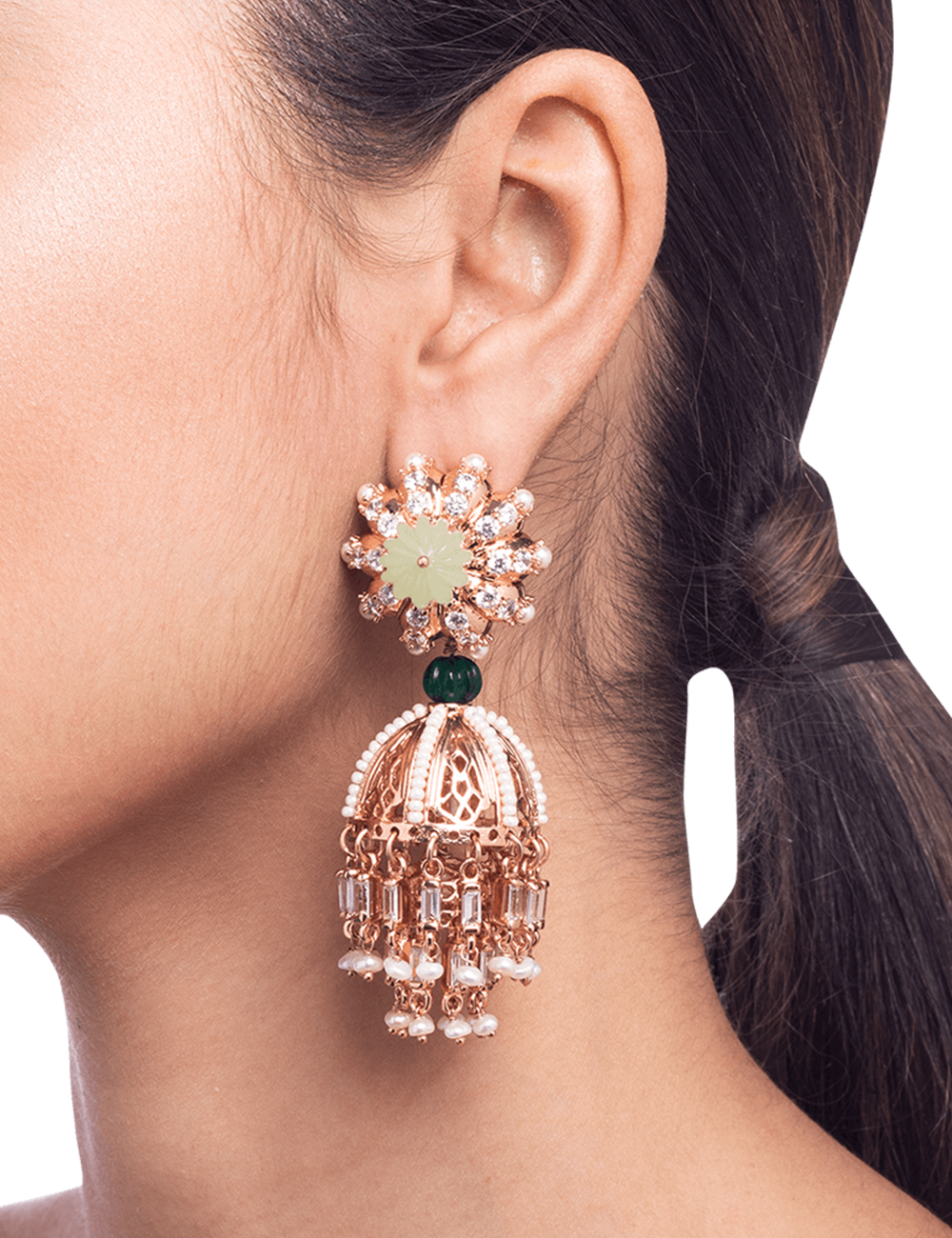 bridal jhumka earrings