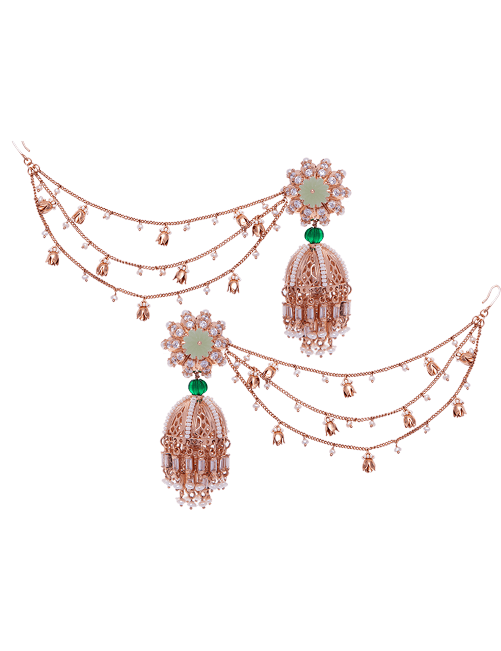bridal jhumka sahara earrings