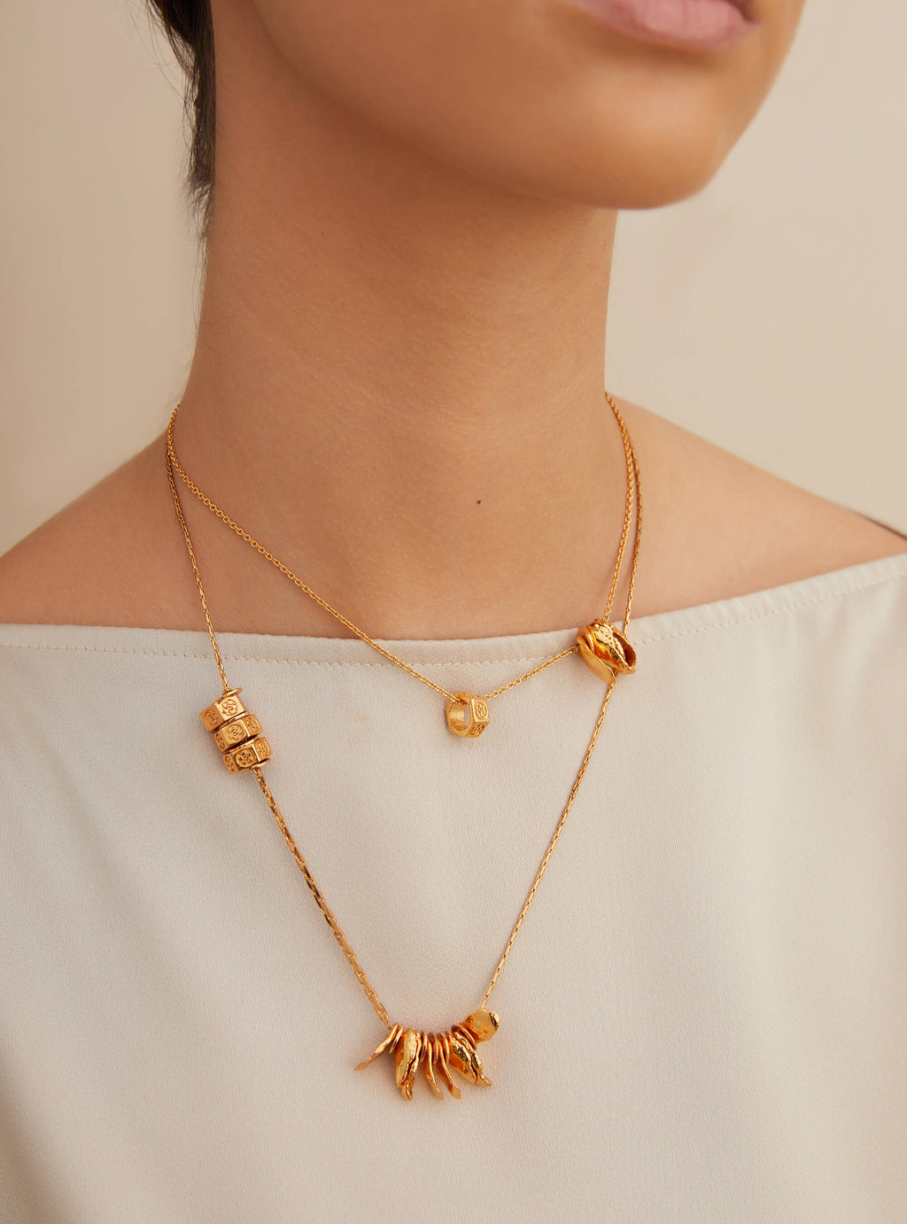 Layered Necklace Spacer - Bohdii Boutique