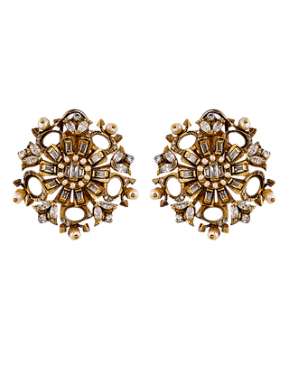 designer crystal stud earrings