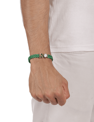 green evil eye bracelet for men