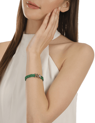 green evil eye bracelet for women