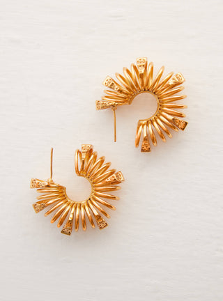 handcrafted gold hoop earrings