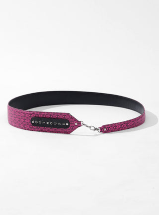 pink messenger bag belts