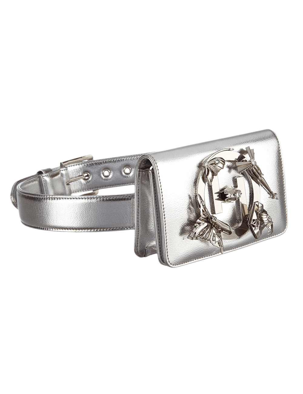 silver fanny pack for women.png