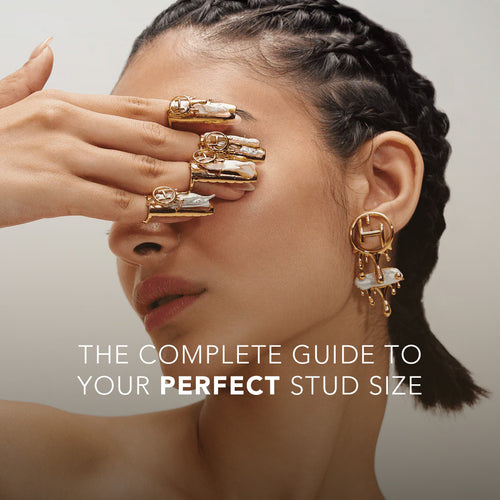 stud earring sizes 