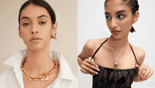 Necklace for boat neck dress