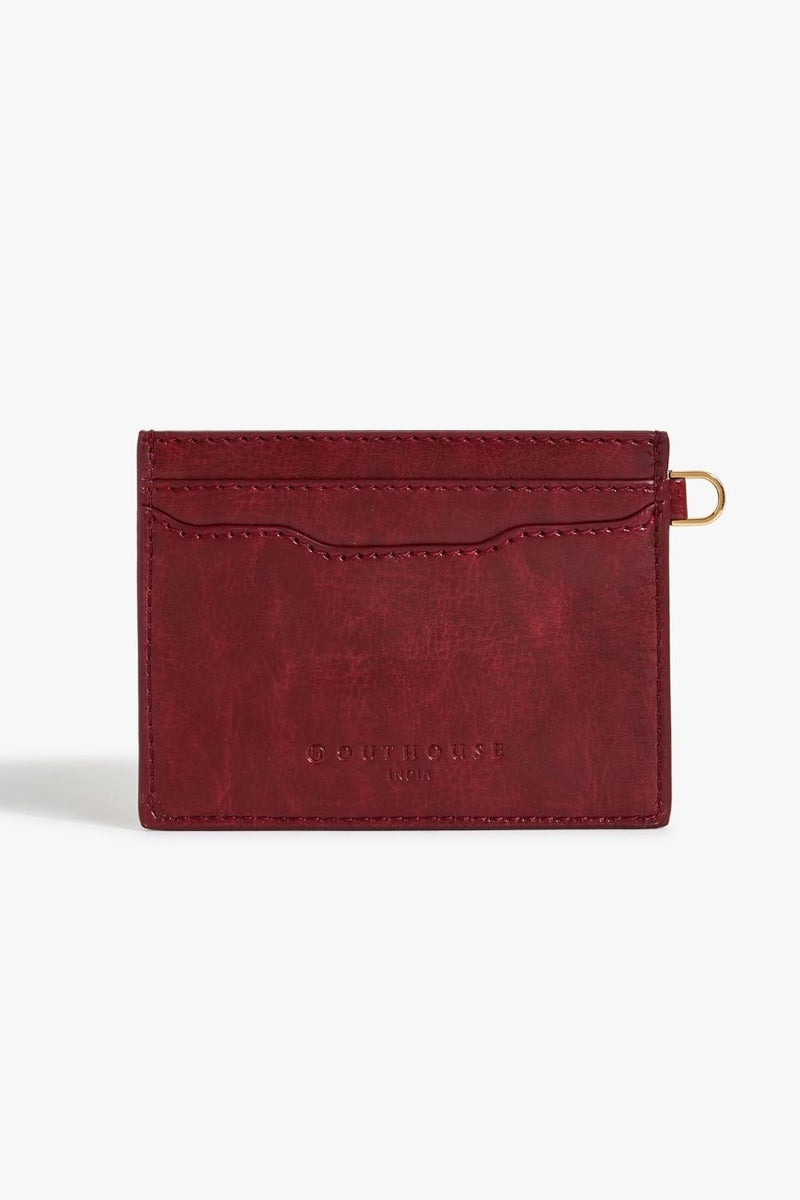 Abundance Card Holder in Deep Mahogany