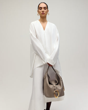 Le Sac Bag in  Greige Taupe