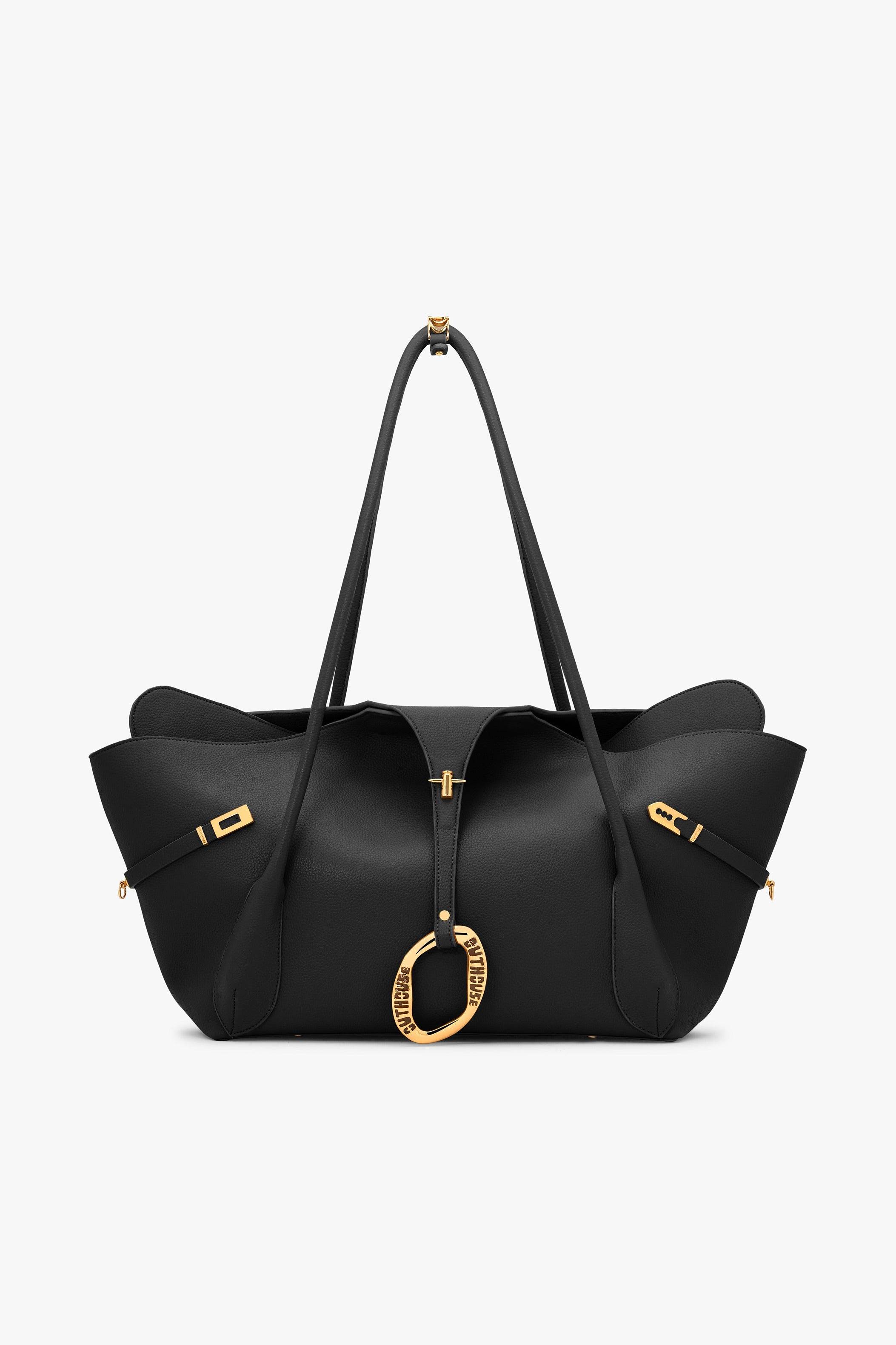 The Boss Tote Bag in Raven Black