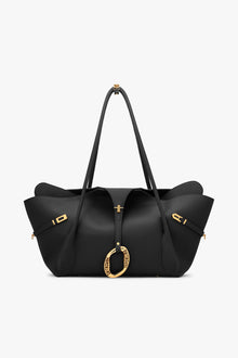 The Boss Tote Bag in Raven Black