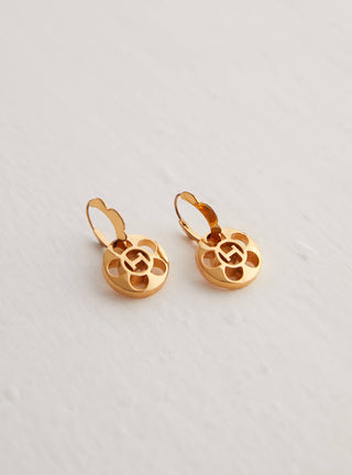22kt gold plated drop earrings