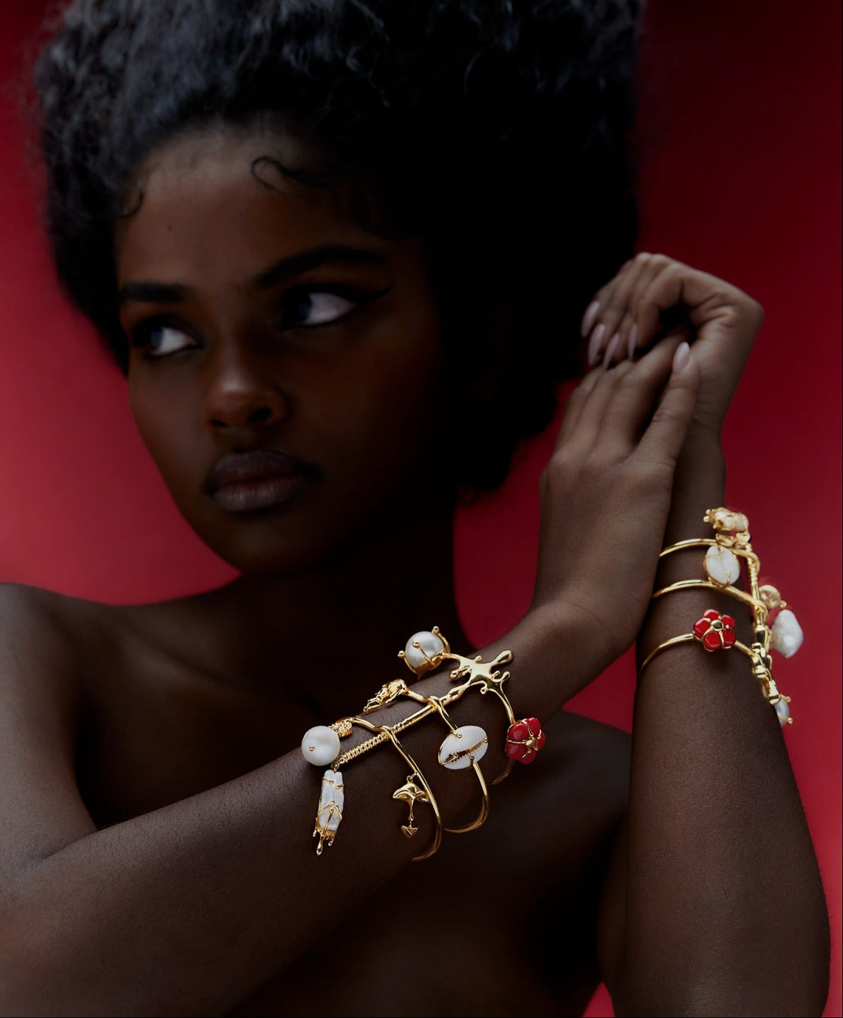 22kt Gold Handcuff bracelet 