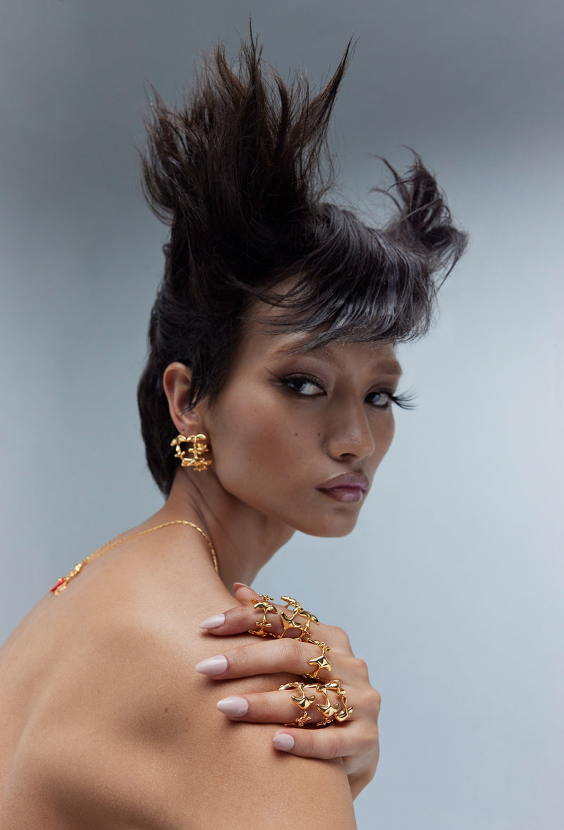 The Shroom Hoop Earrings