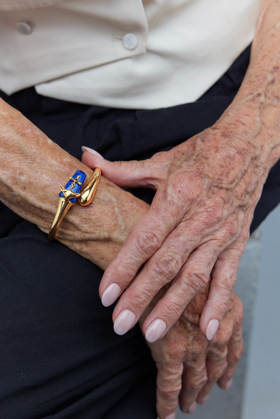The Lazuli Sculpt Handcuff Bracelet
