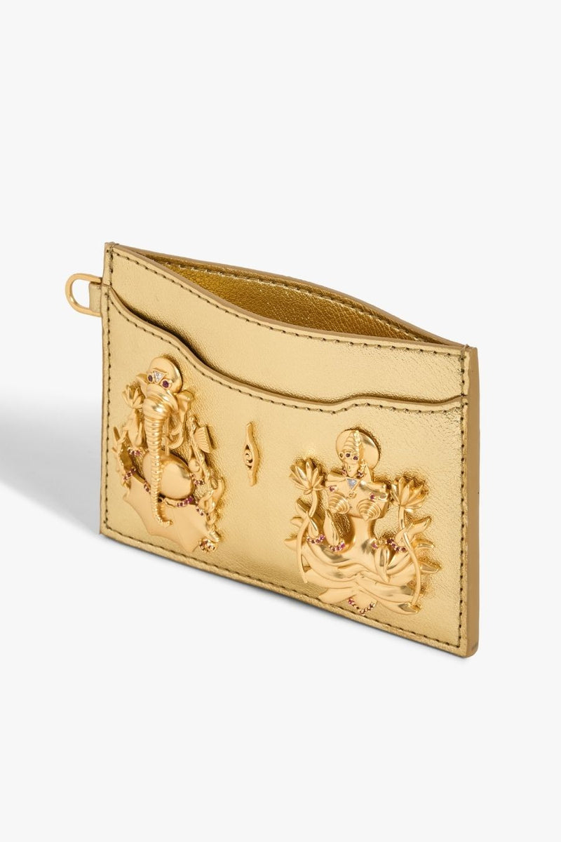 Prosperity Card Holder in Divine Gold