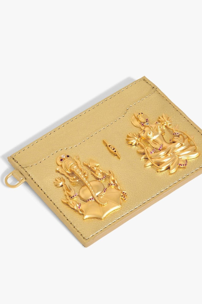 Prosperity Card Holder in Divine Gold