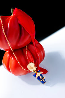 The Lazuli Sculpt Pendant Necklace