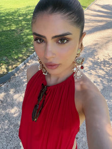 Muskan Chanana In The Wild Empress Statement Earrings