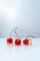 Gold Finish Shroom Hoop Earrings